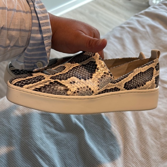 Vince Python Pattern Slip-On Shoes - Picture 6 of 9